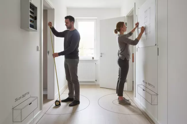 Выбор мебели для прихожей по размерам помещения