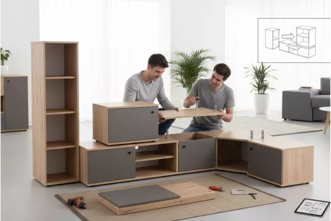 Разница корпусной и модульной мебели