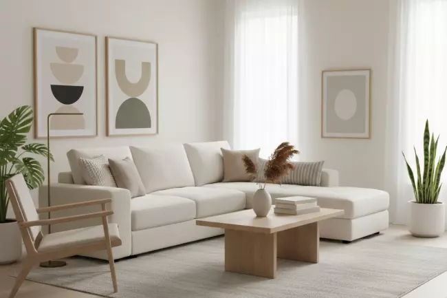 Нейтральная мебель: спокойные оттенки и простые формы