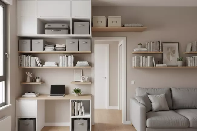 Мебель для маленькой квартиры: вертикальное хранение