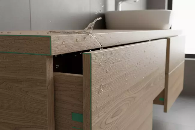 Влагостойкая ЛДСП для мебели ванной