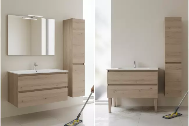 Подвесная или напольная мебель для ванной