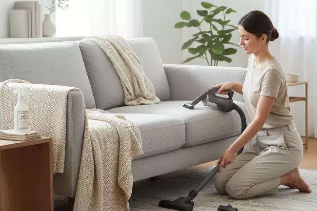 Повседневный уход за обивкой мягкой мебели