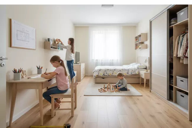 Подбор размеров мебели для детской комнаты