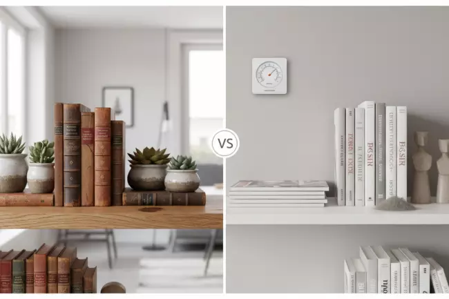 Материалы полок для книг и декора