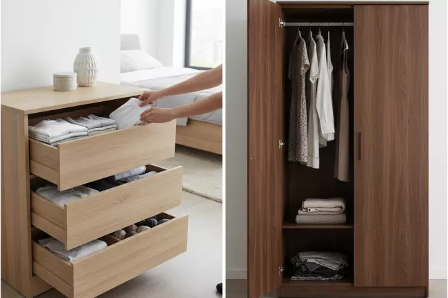 Сравнение комода и шкафа для спальни