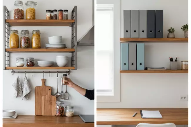 Практичность открытого и закрытого стеллажа