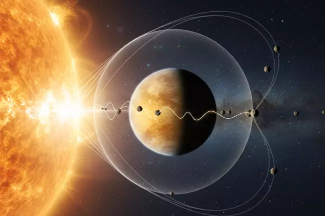 Близость Венеры к Солнцу и отсутствие спутников