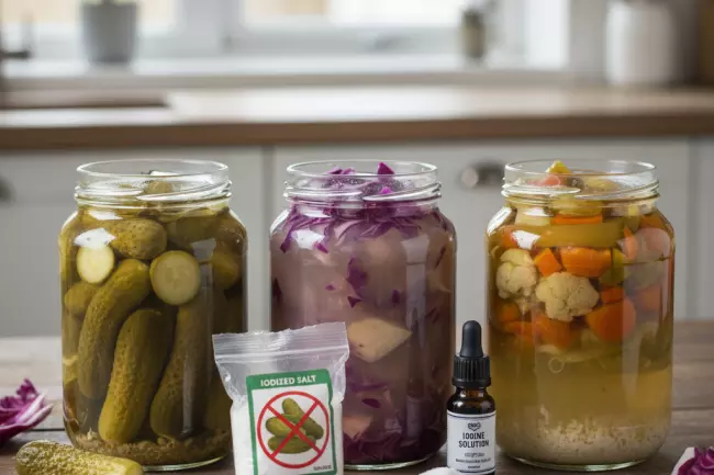 Йодированная соль в засолке: вкус и цвет заготовок