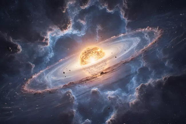 Формирование планет Солнечной системы из протопланетного диска