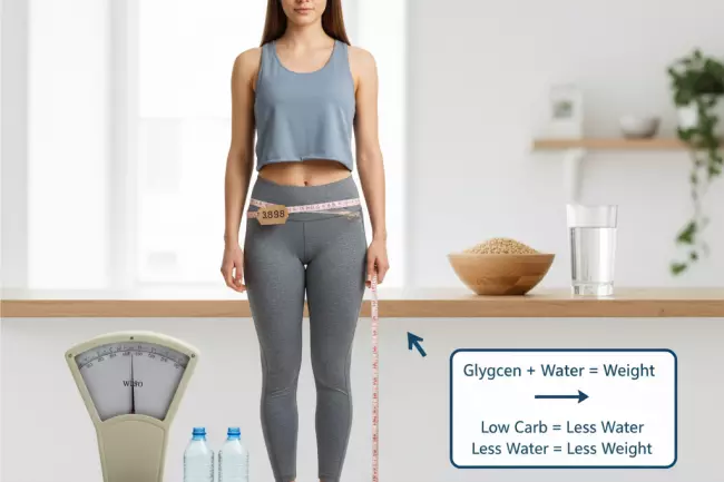 Потеря воды и вес без изменения объёмов