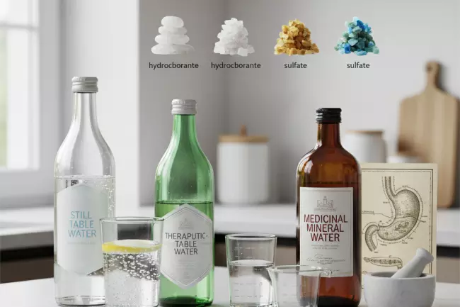 Виды минеральной воды и минерализация