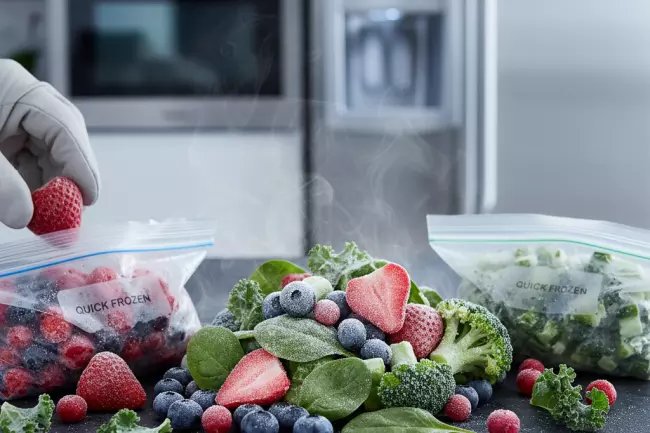 Витамины в замороженных продуктах после шоковой заморозки