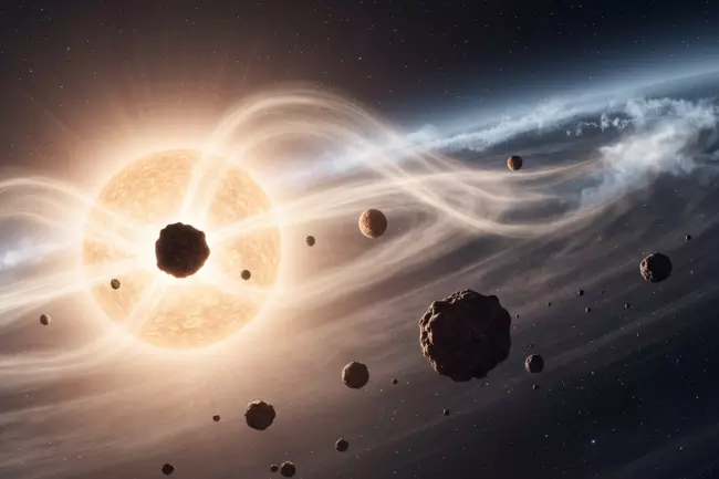 Разный размер планет Солнечной системы: протопланетный диск