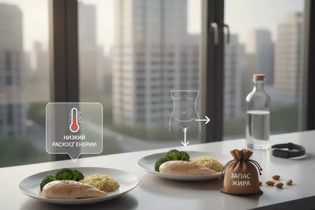 Возврат веса после диеты и накопление жира