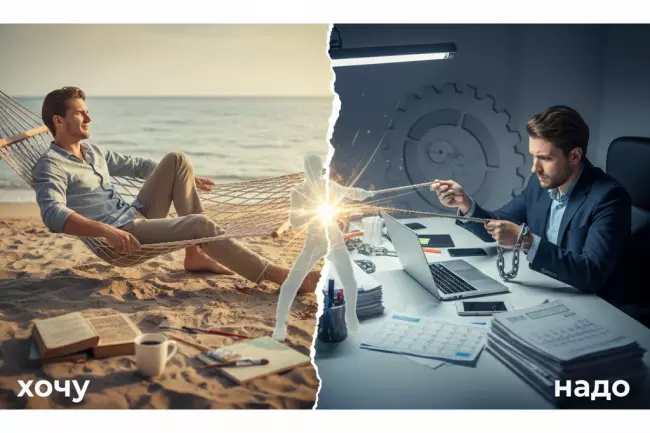 Внутренний конфликт «хочу» и «надо»