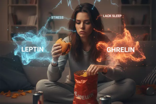 Хроническая усталость и гормоны аппетита