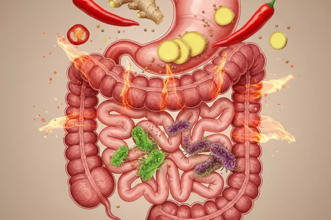 Влияние острых специй на кишечник и микрофлору