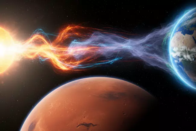 Потеря атмосферы Марса солнечным ветром