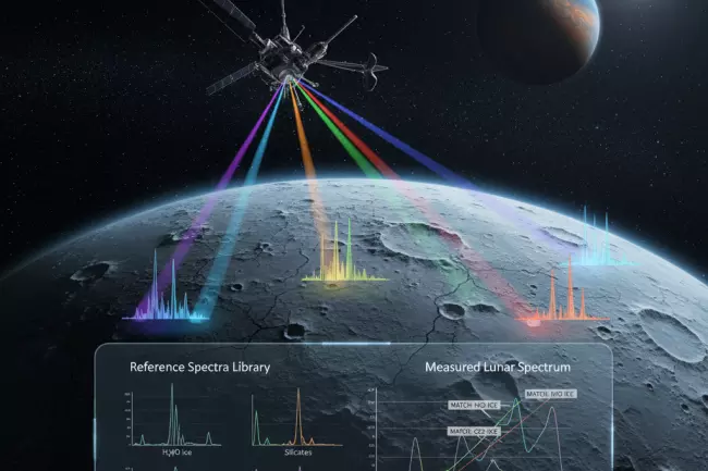 Спектроскопия состава поверхности спутников планет