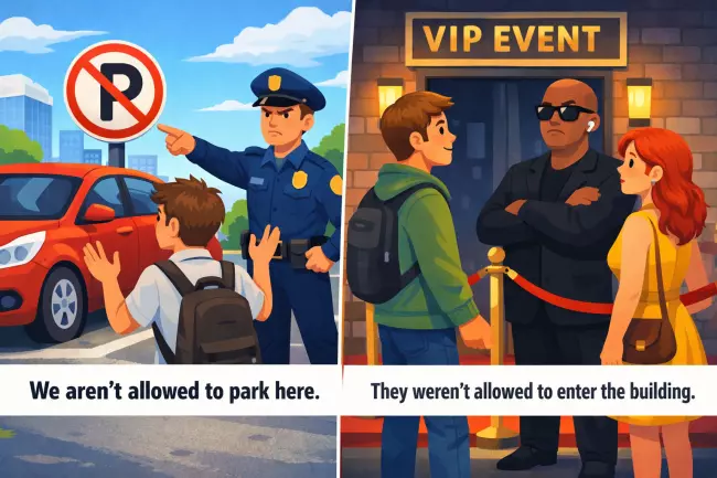 Be allowed to: запрет и отсутствие разрешения