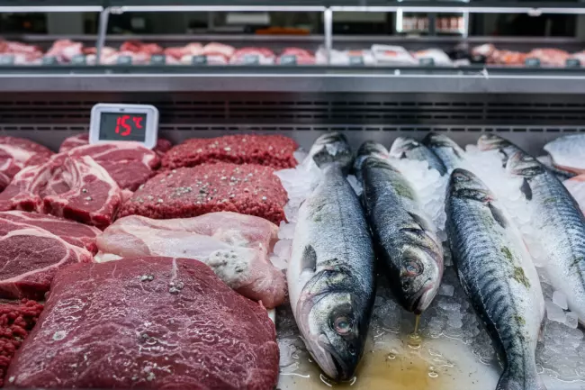 Быстропортящиеся продукты: мясо, рыба, условия хранения