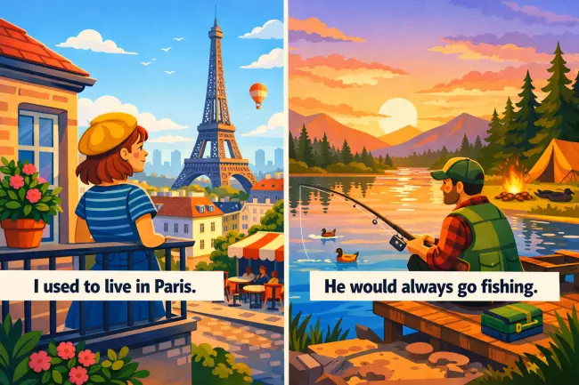 Used to и would: привычки и состояния в прошлом