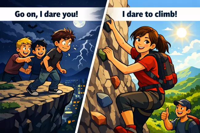 Разница модального и обычного dare в английском