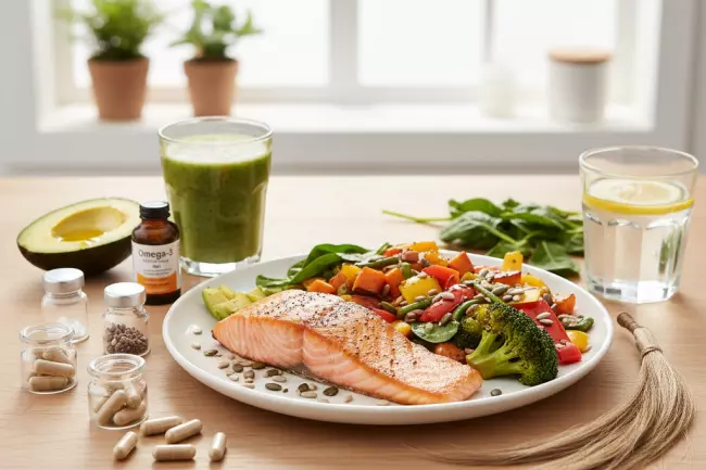 Питание и микроэлементы для роста волос