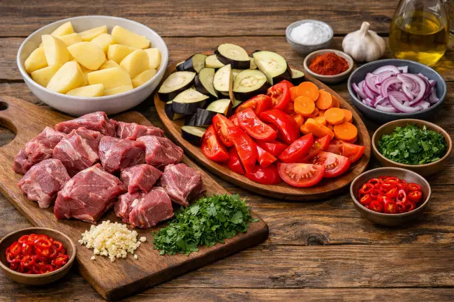 Баранина с овощами по-грузински рецепт