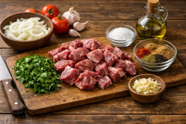 Баранина с чесноком по-грузински рецепт
