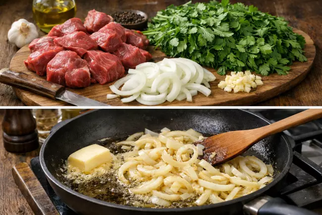 Борани с мясом и мацони рецепт