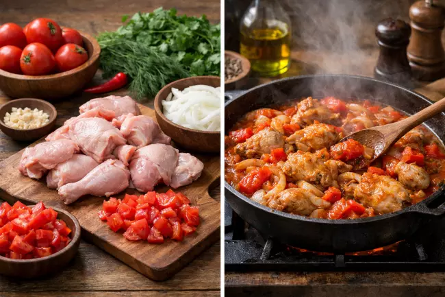 Пошаговый рецепт чахохбили из курицы по-грузински