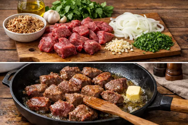 Говядина с орехами по-грузински рецепт