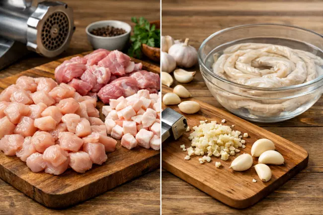 Пошаговый рецепт куриных купатов дома