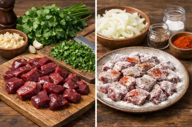Печень по-грузински с чесноком и зеленью