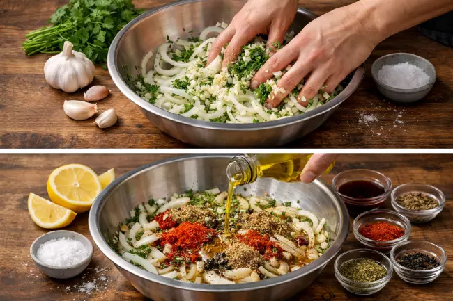 Шашлык из курицы по-грузински в маринаде