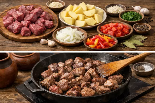 Жаркое из говядины по-грузински рецепт