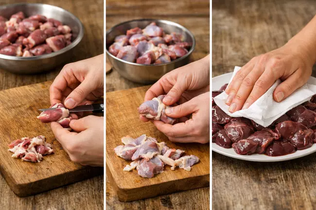 Кучмачи по-грузински из куриных потрохов