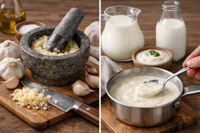 Чкмерули из курицы в чесночном соусе