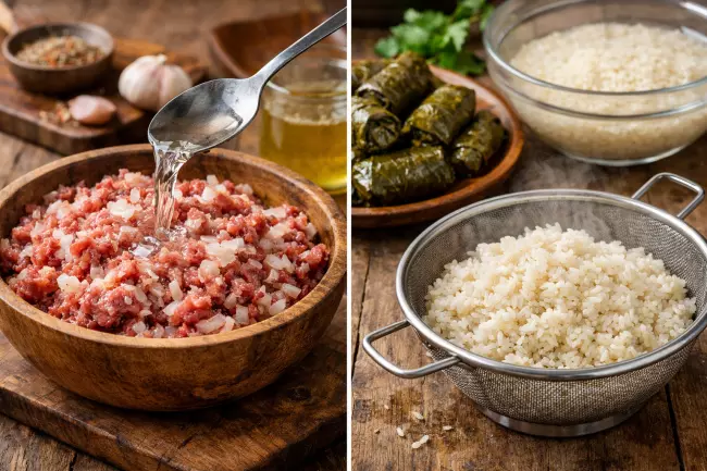 Сочная долма по-грузински с мясом и рисом