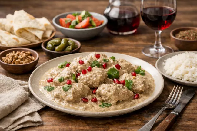Сациви из курицы с ореховым соусом