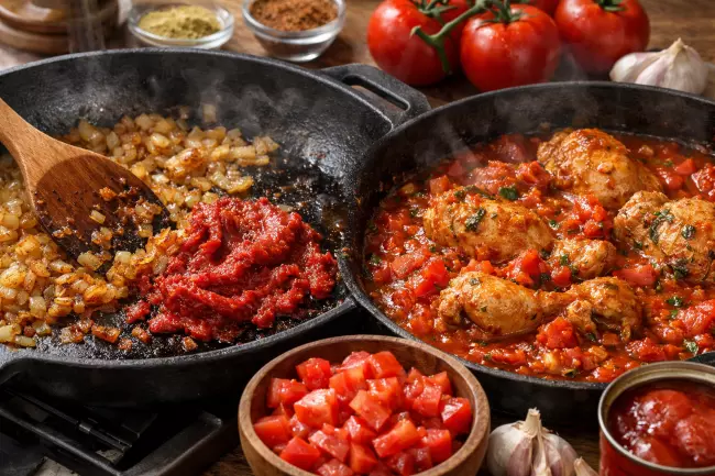 Чашушули из курицы с насыщенным соусом