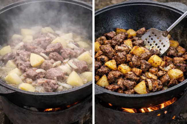 Ошибки приготовления мяса по-грузински в казане