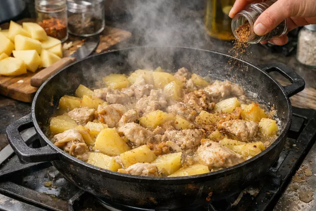 Ошибки приготовления оджахури с курицей и картошкой