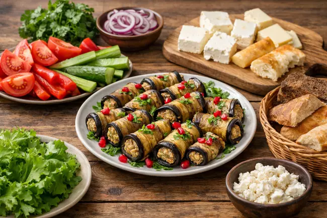 Баклажаны с орехами по-грузински классика