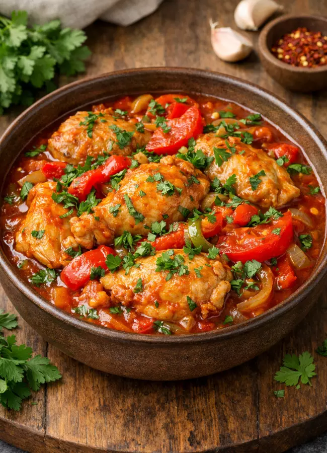 Чахохбили из курицы в мультиварке по-грузински