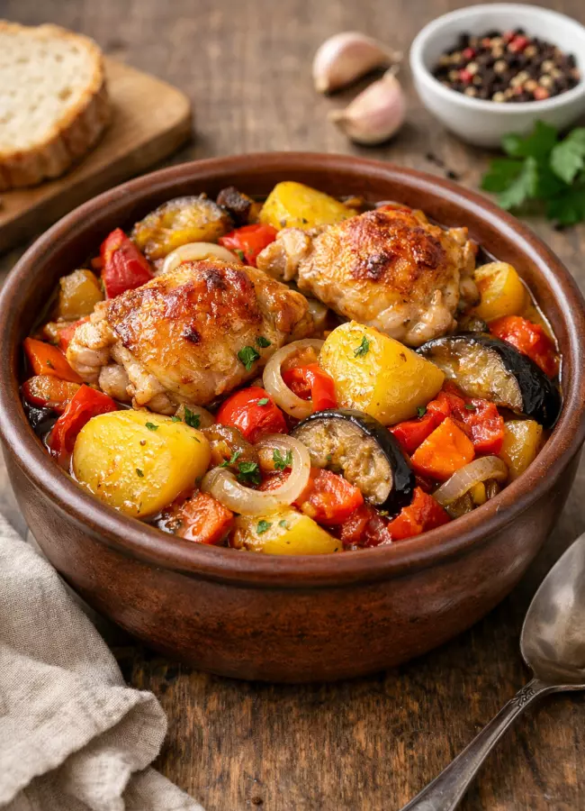 Чанахи с курицей и картошкой рецепт