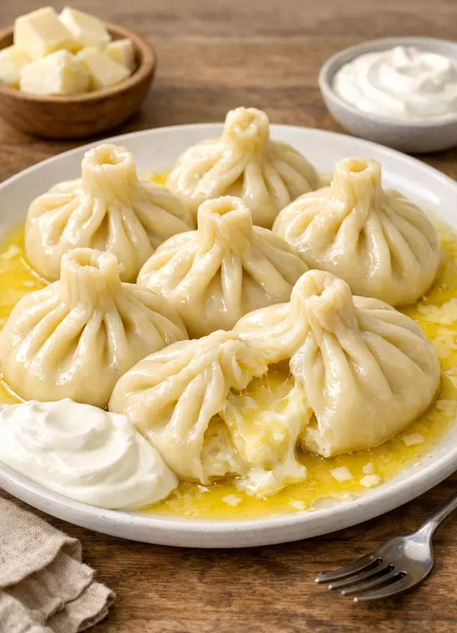 Хинкали с сыром сулугуни рецепт