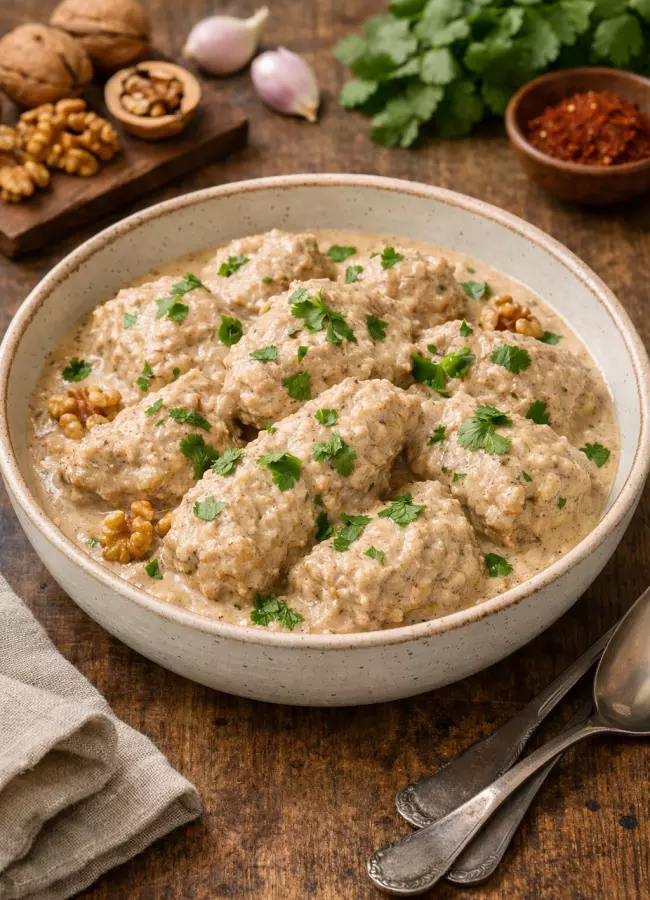 Сациви из курицы с ореховым соусом